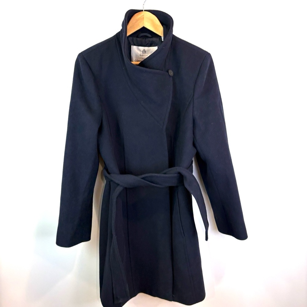 Aritzia CONNOR Navy wool blend Coat size L